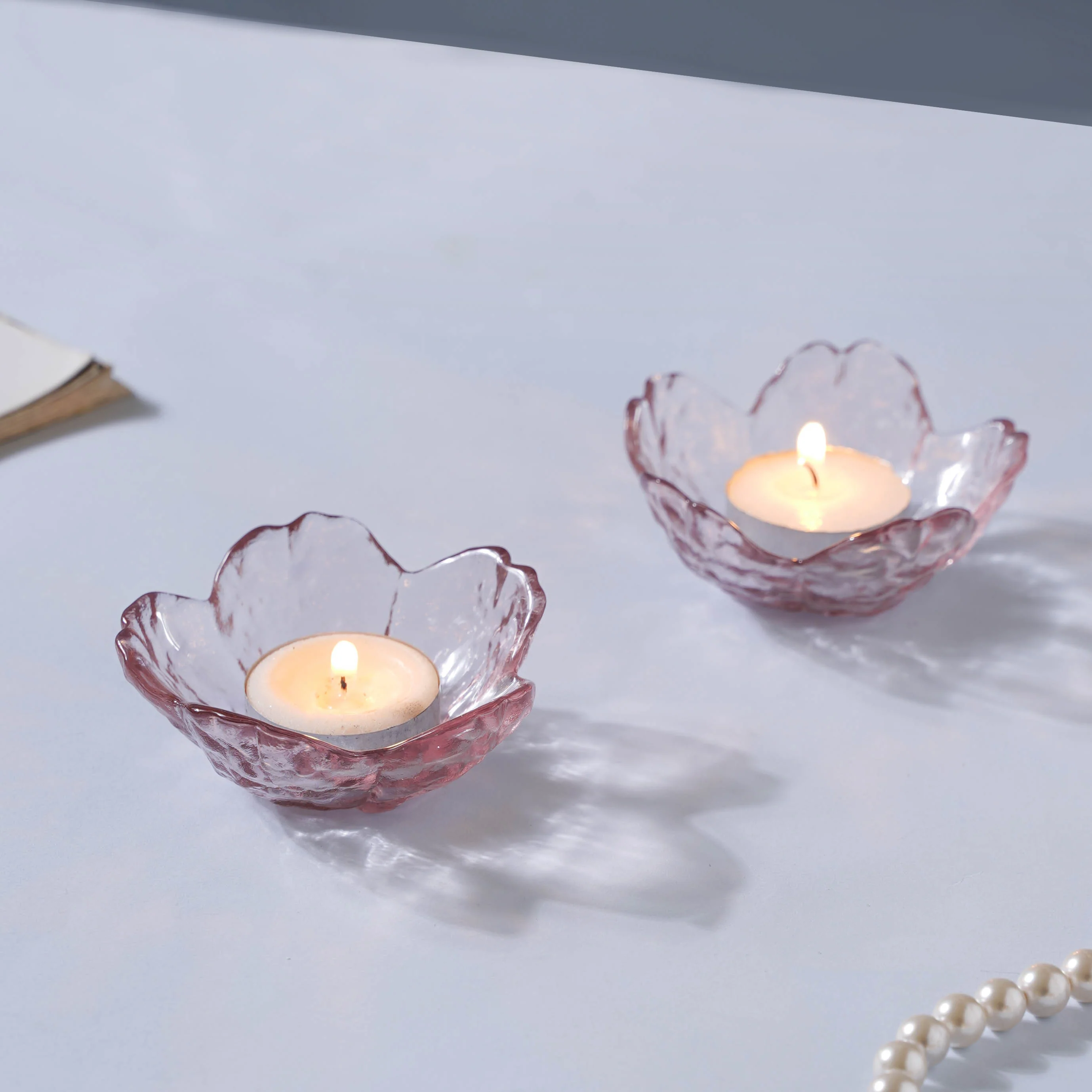 Sakura Styled Glass Dip Bowl Set of 2