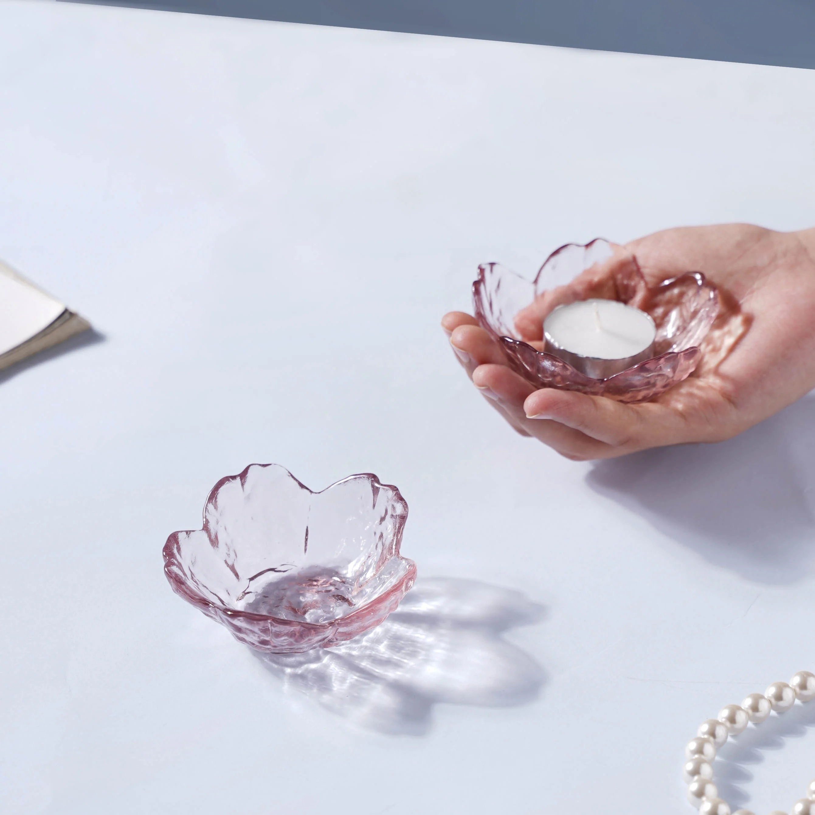 Sakura Styled Glass Dip Bowl Set of 2 - Image 2