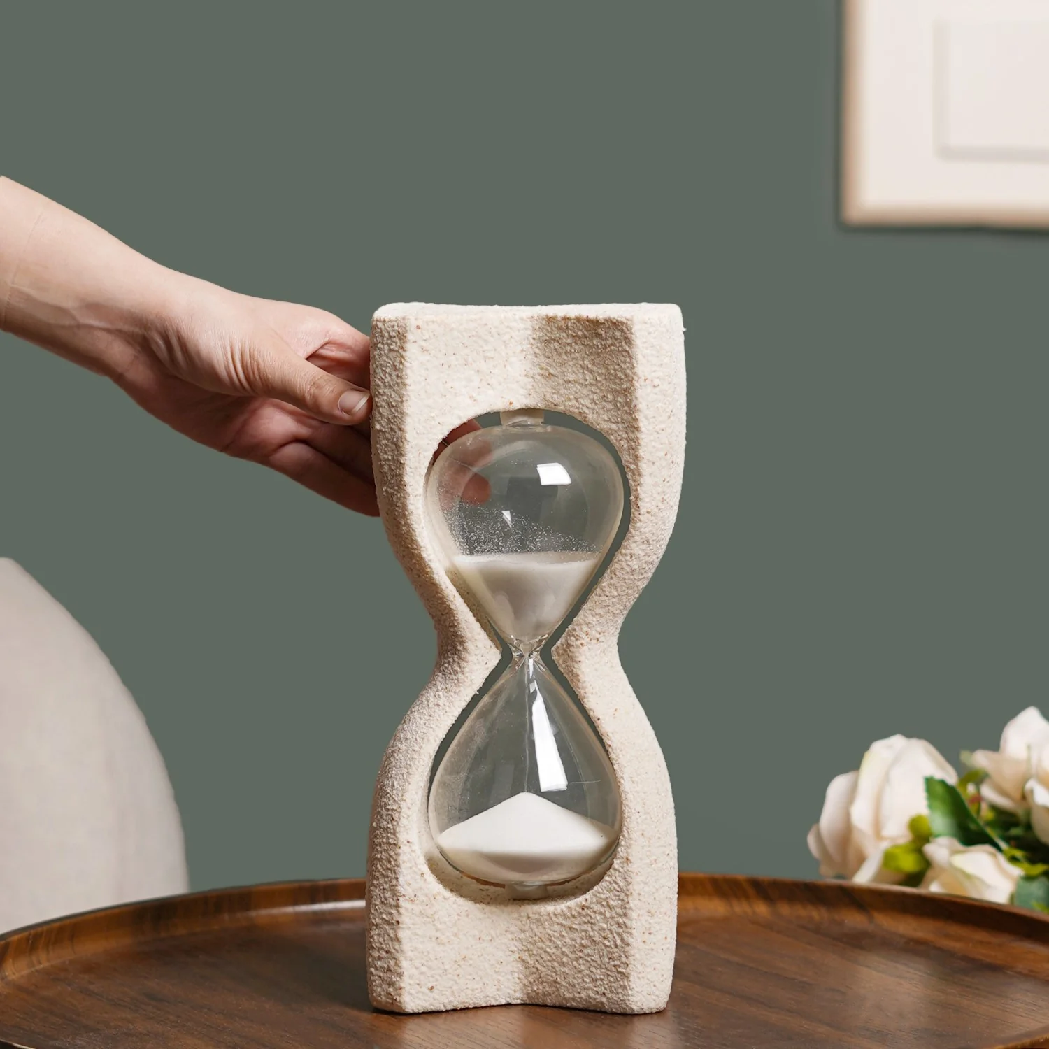 Sands Of Time Hourglass Textured Showpiece - Image 3