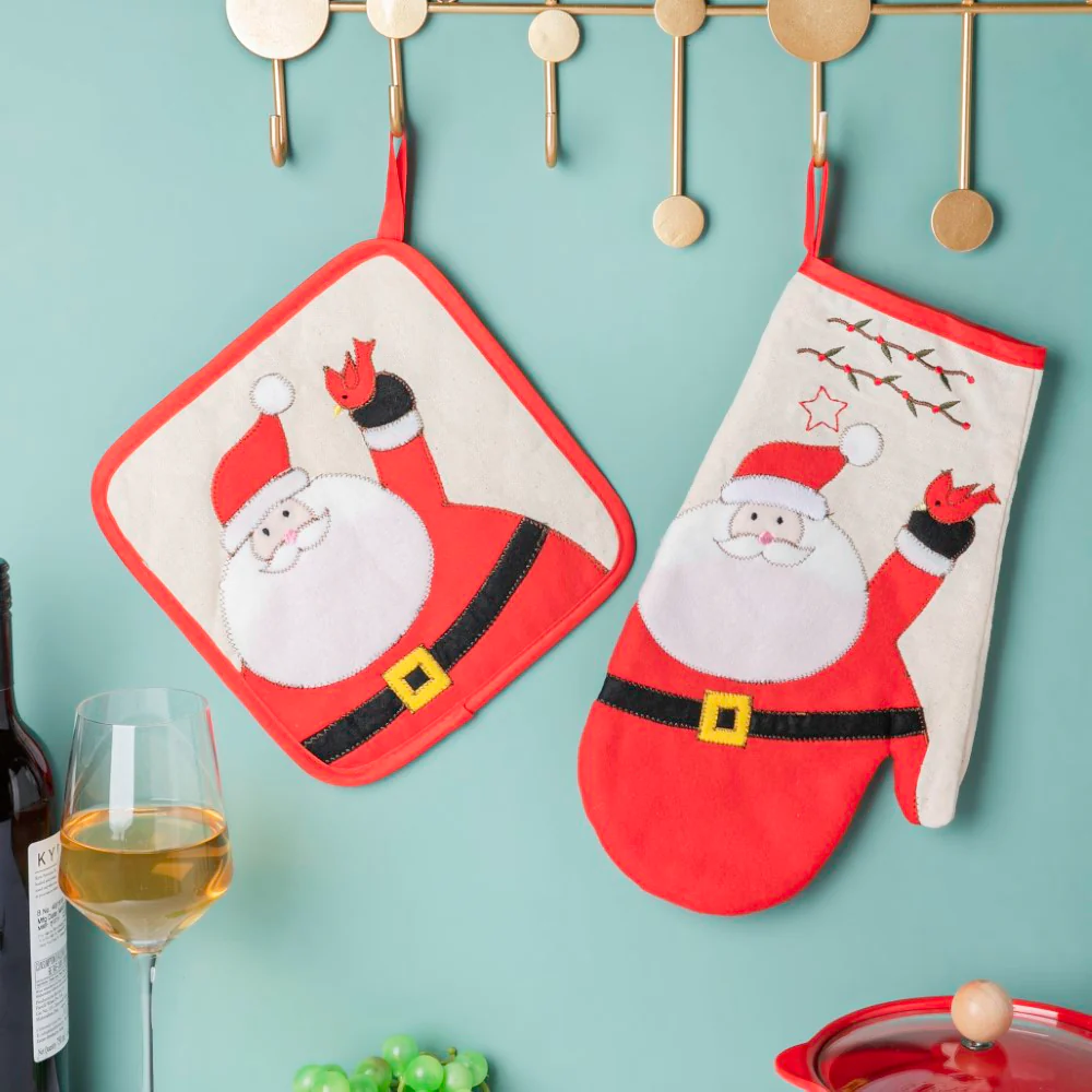 Santa Square Christmas Themed Trivet 8.5 Inch - Image 8