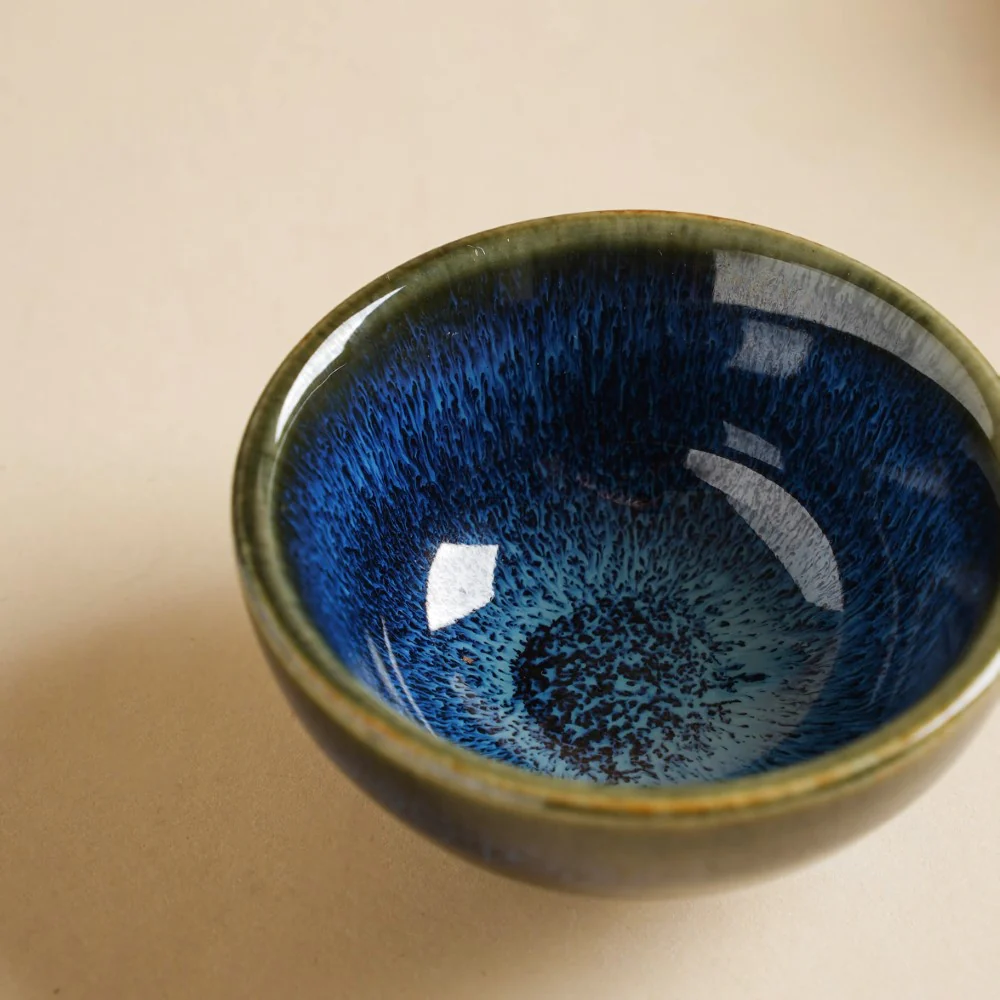 Sapphire Glazed Dip Bowl Blue 50 ml - Image 5