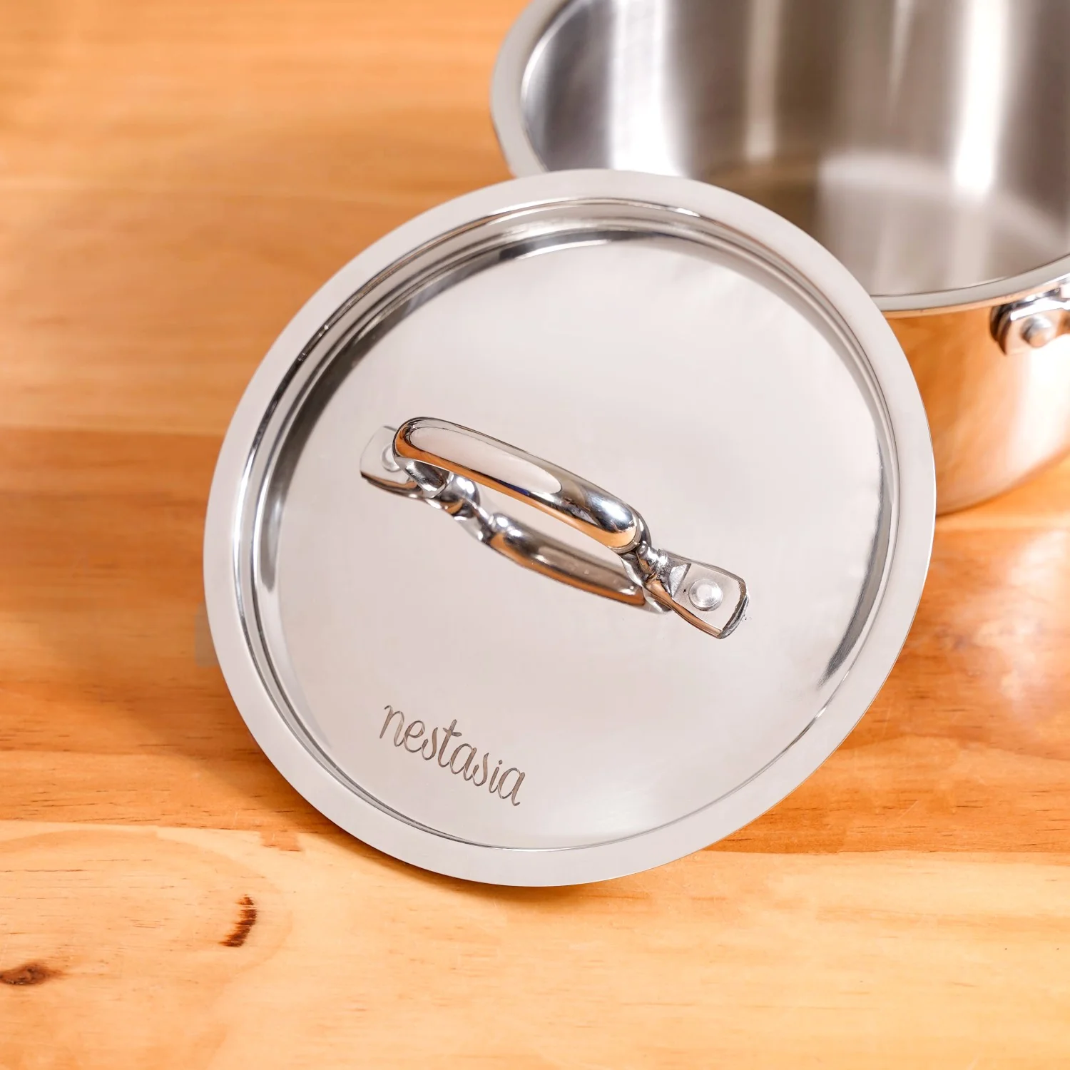 Saucepan Tri Ply Stainless Steel 1100ml - Image 7