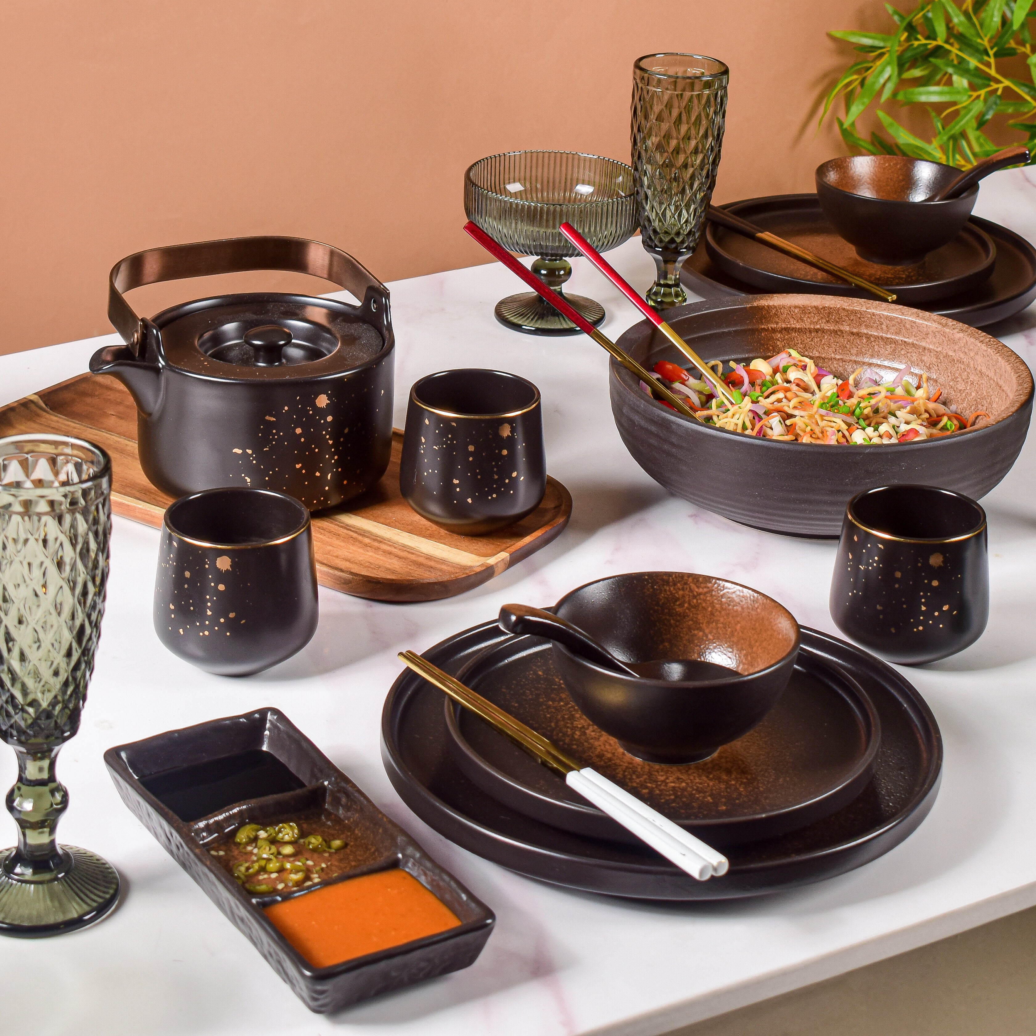 Savanna Stoneware 34 Piece Dinner Set For 6 - Image 2