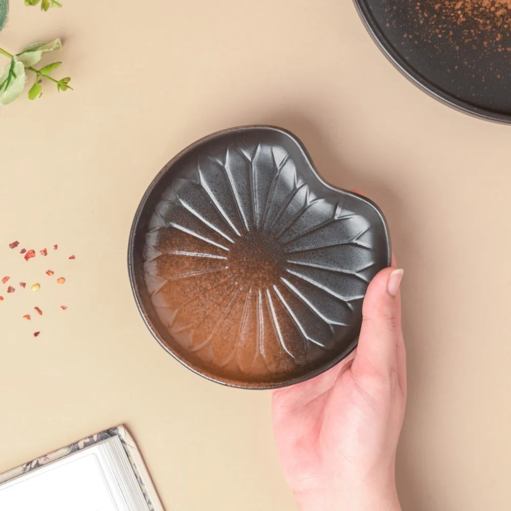 Savanna Stoneware Small Dessert Plate Brown - Image 2