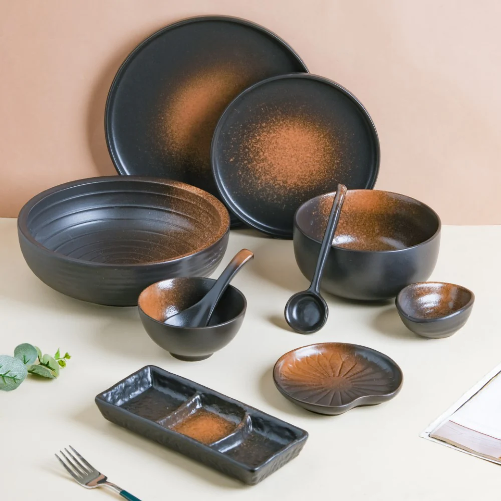 Savanna Stoneware Soup Spoon Matte Black - Image 7