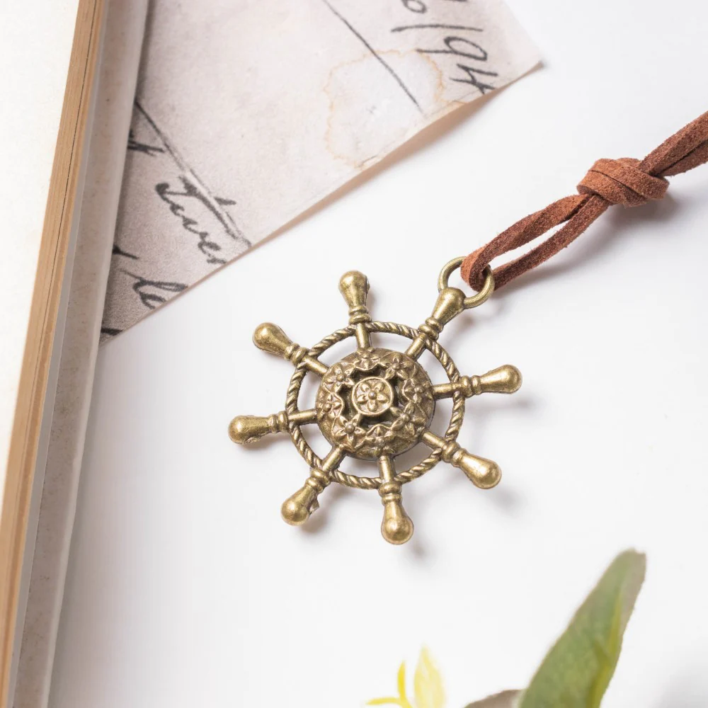 Seafarer Leather Journal With Anchor Tassel Blue 75 Pages - Image 6