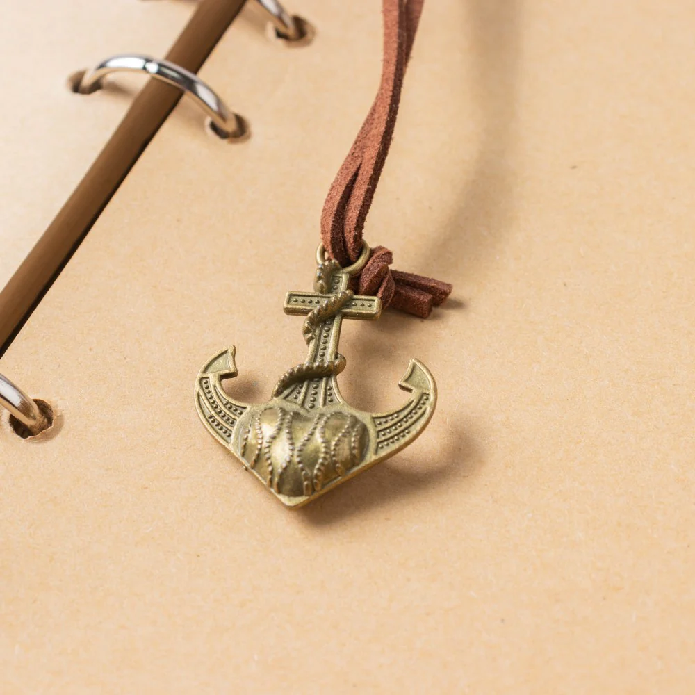 Seafarer Leather Journal With Anchor Tassel Blue 75 Pages - Image 8