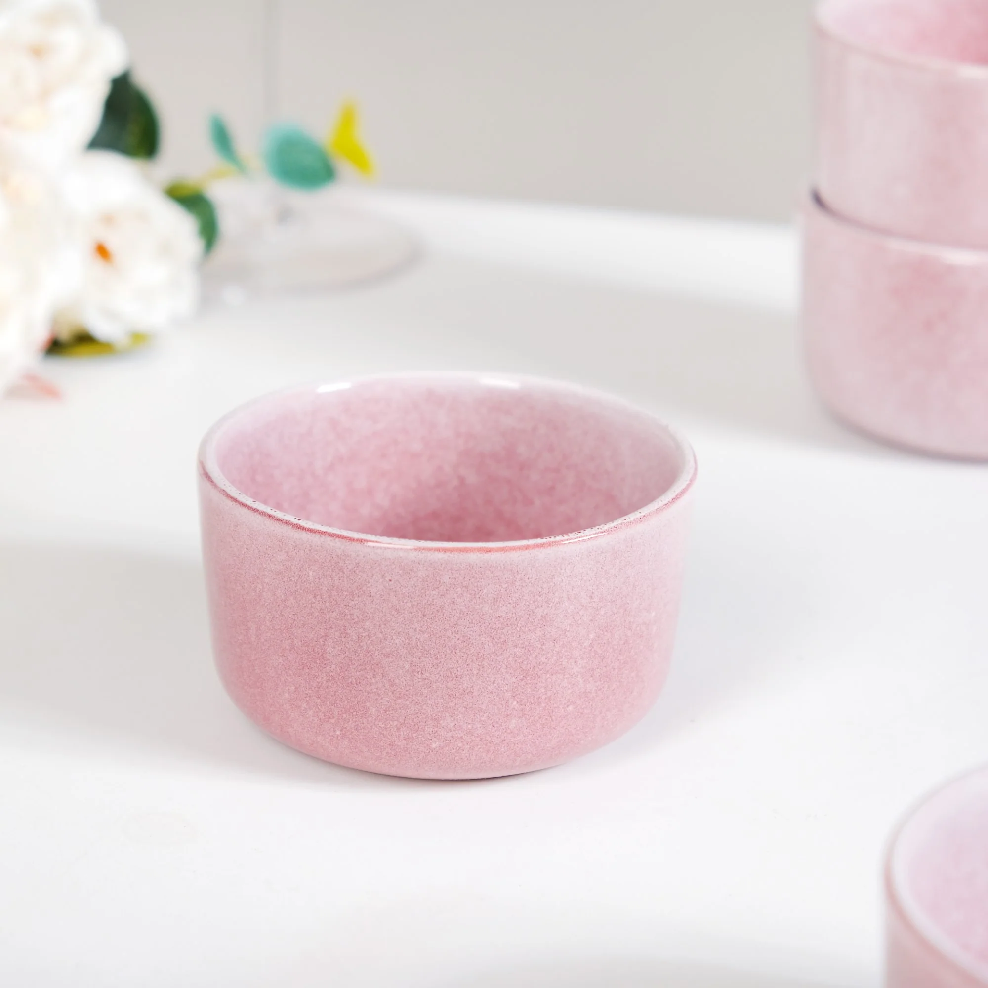 Sera Ceramic Small Bowl Pink Set Of 6 200ml - Image 6