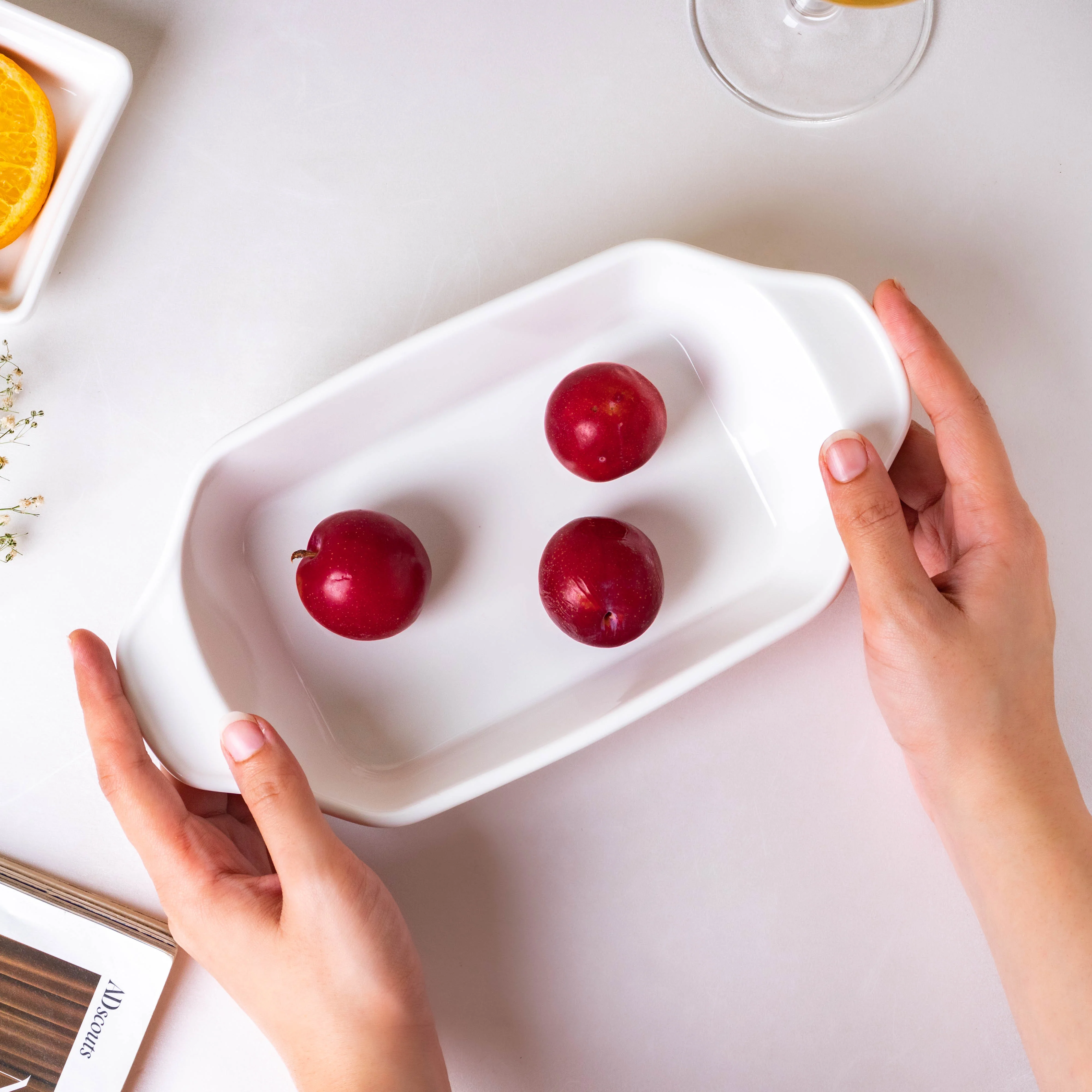 Serena Lily White Plate For Baking - Image 3