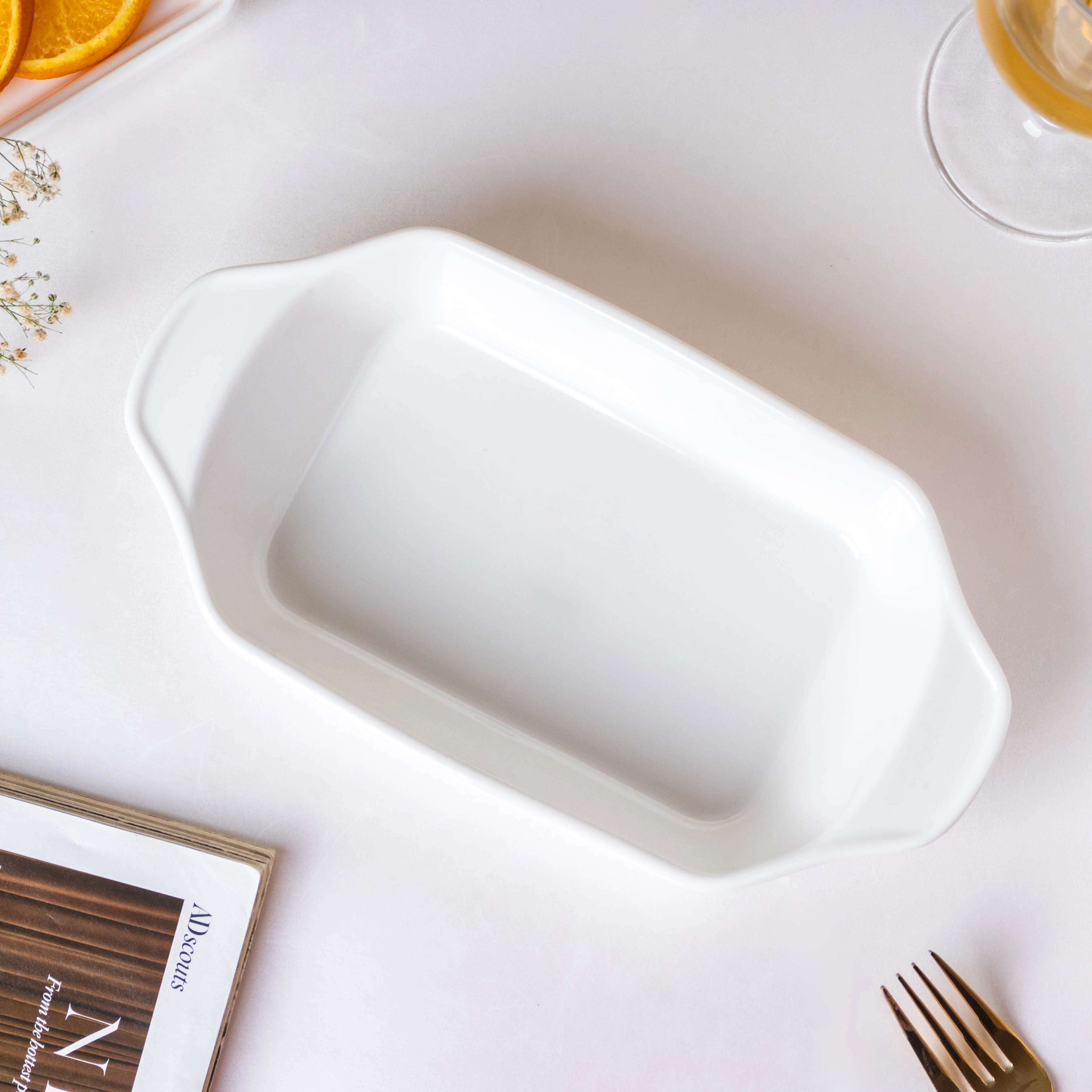 Serena Lily White Plate For Baking - Image 5