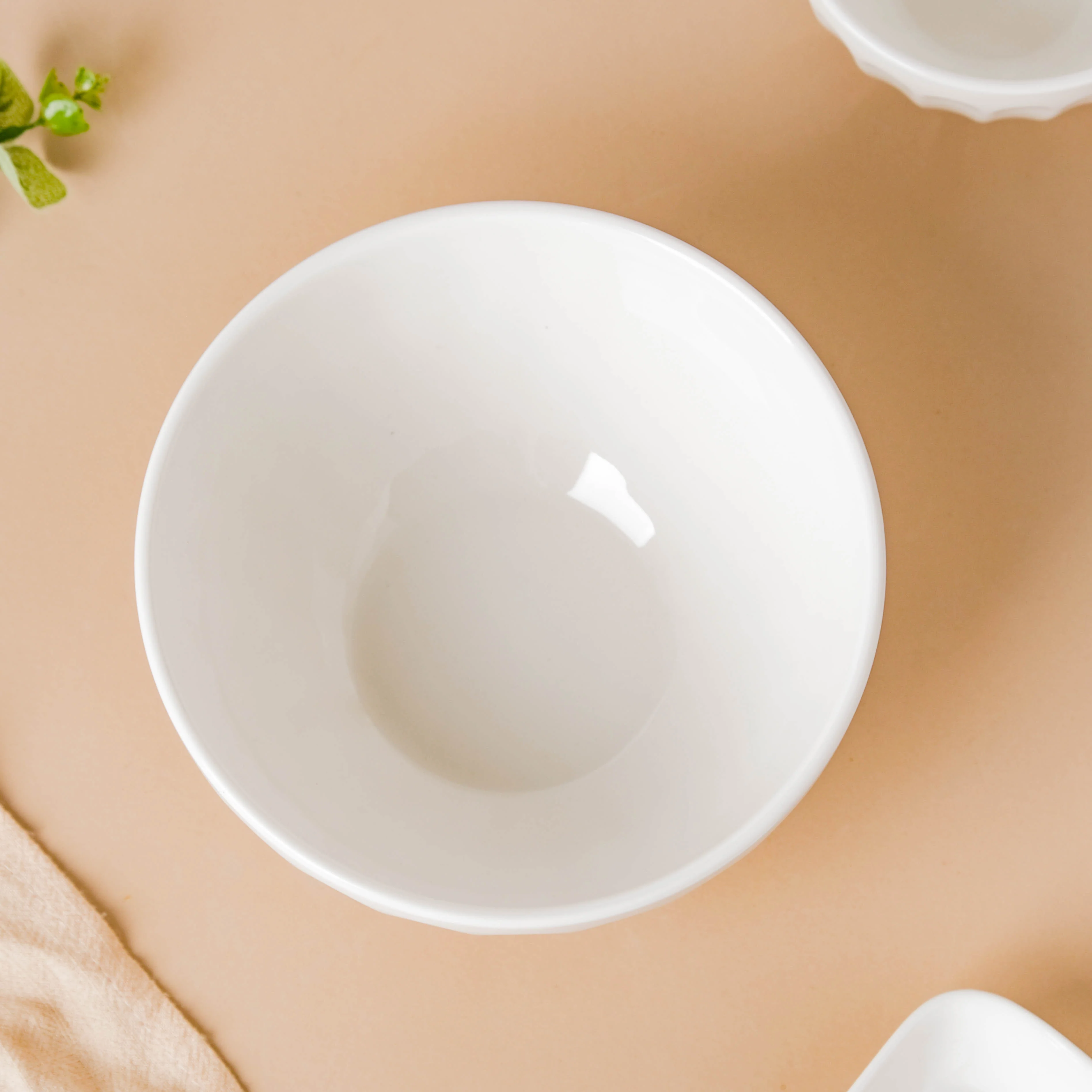 Serena Pearly White Ribbed Serving Bowl 6.5 Inch 900 ml - Image 5