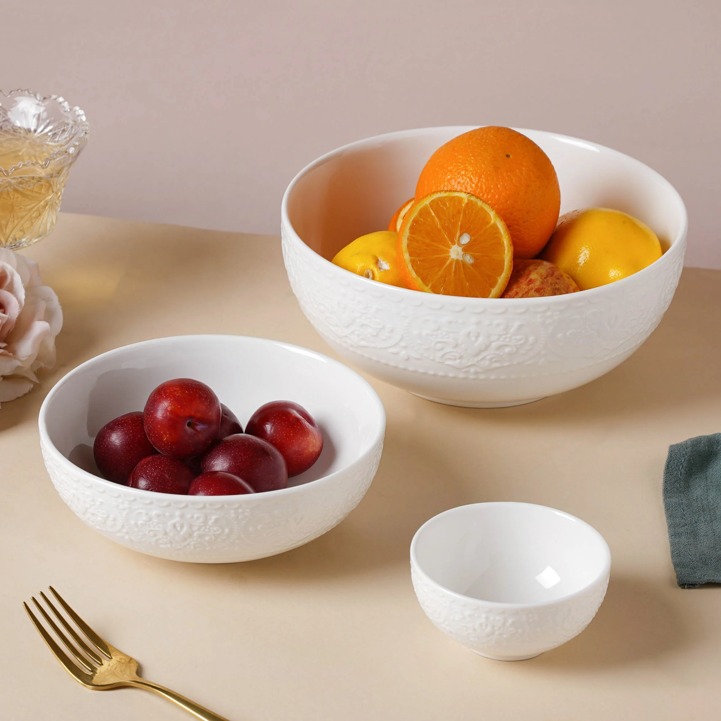 Serena Pearly White Serving Bowl 8 Inch 1500 ml - Image 7