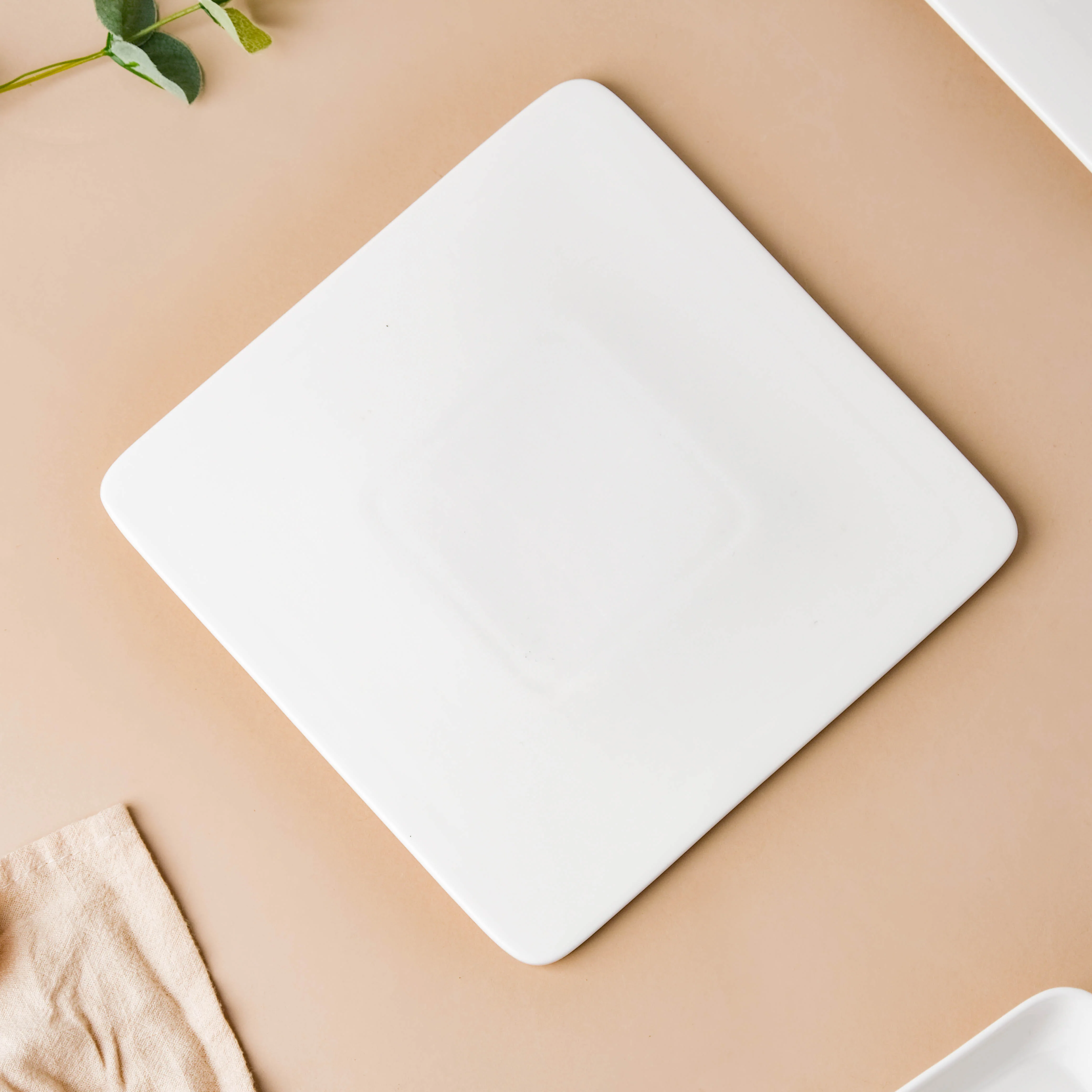 Serena Snowy White Square Platter Small - Image 2