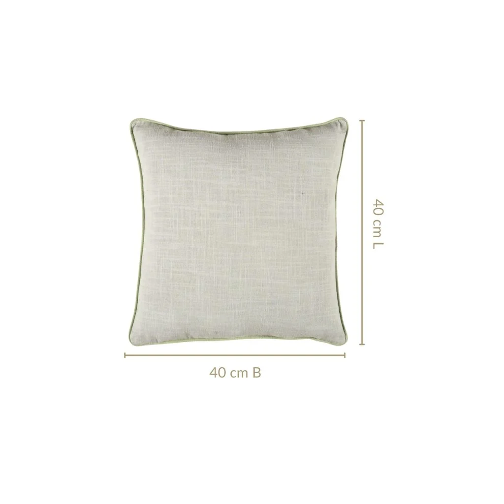 Serene Sage Cotton Cushion Cover Set Of 2 - Image 4