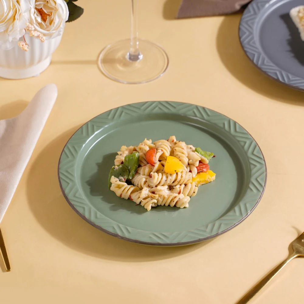 Serenity Snack Plate Green 8 Inch - Image 6