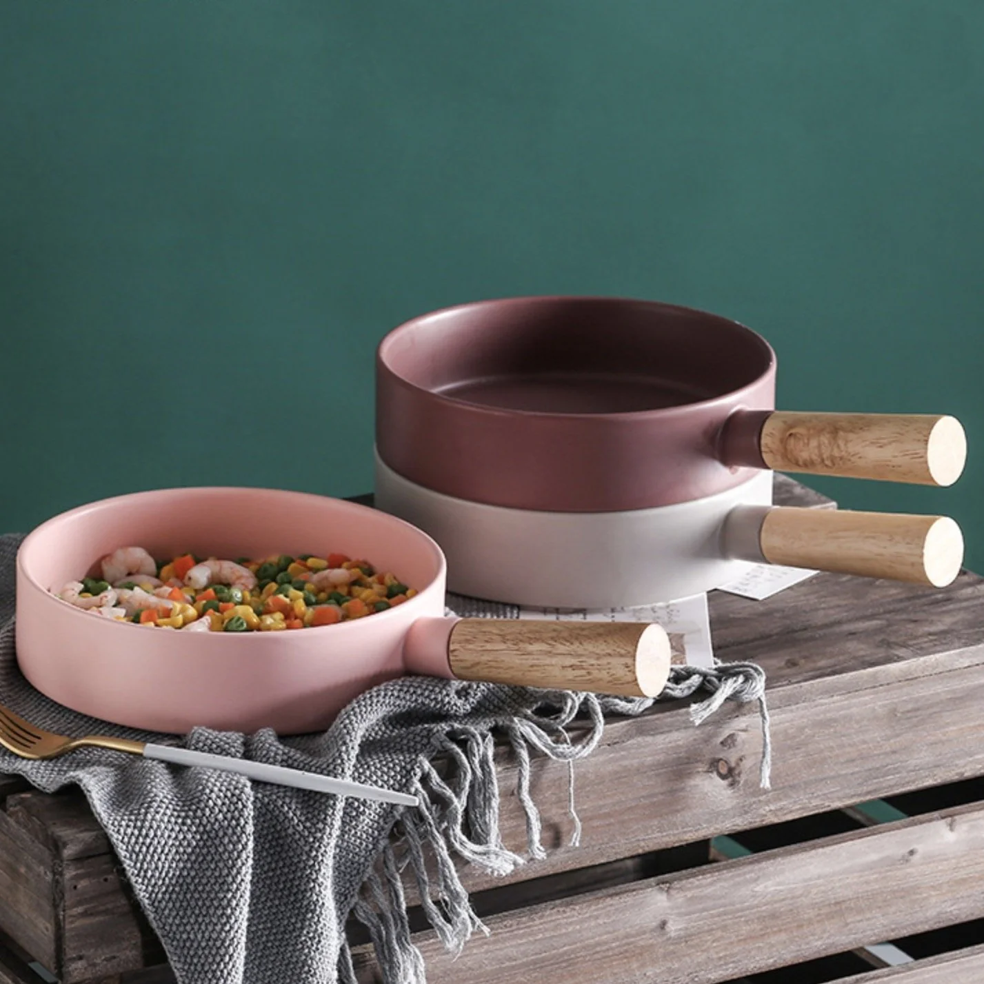 Serving Bowl With Handle - Image 8
