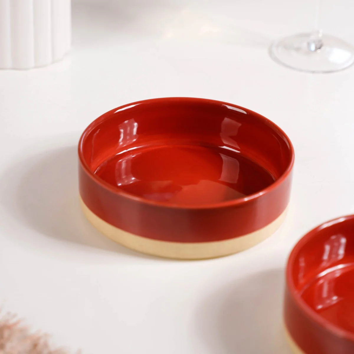 Serving Bowls Amber Clay Set Of 2 Small 500ml - Image 7