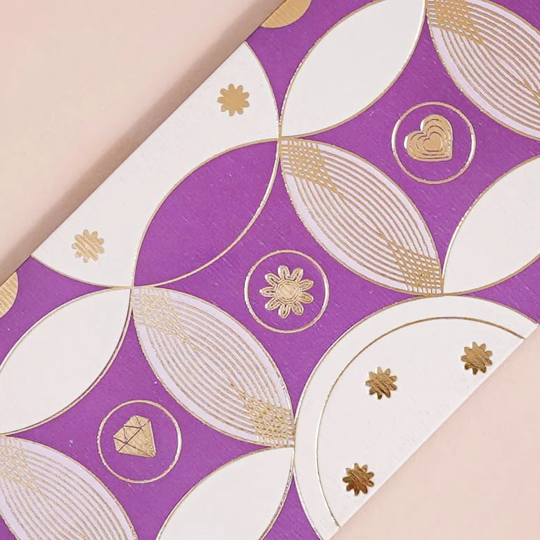 Set Of 12 Luxury Gifting Envelope For Weddings And Birthdays Purple - Image 7