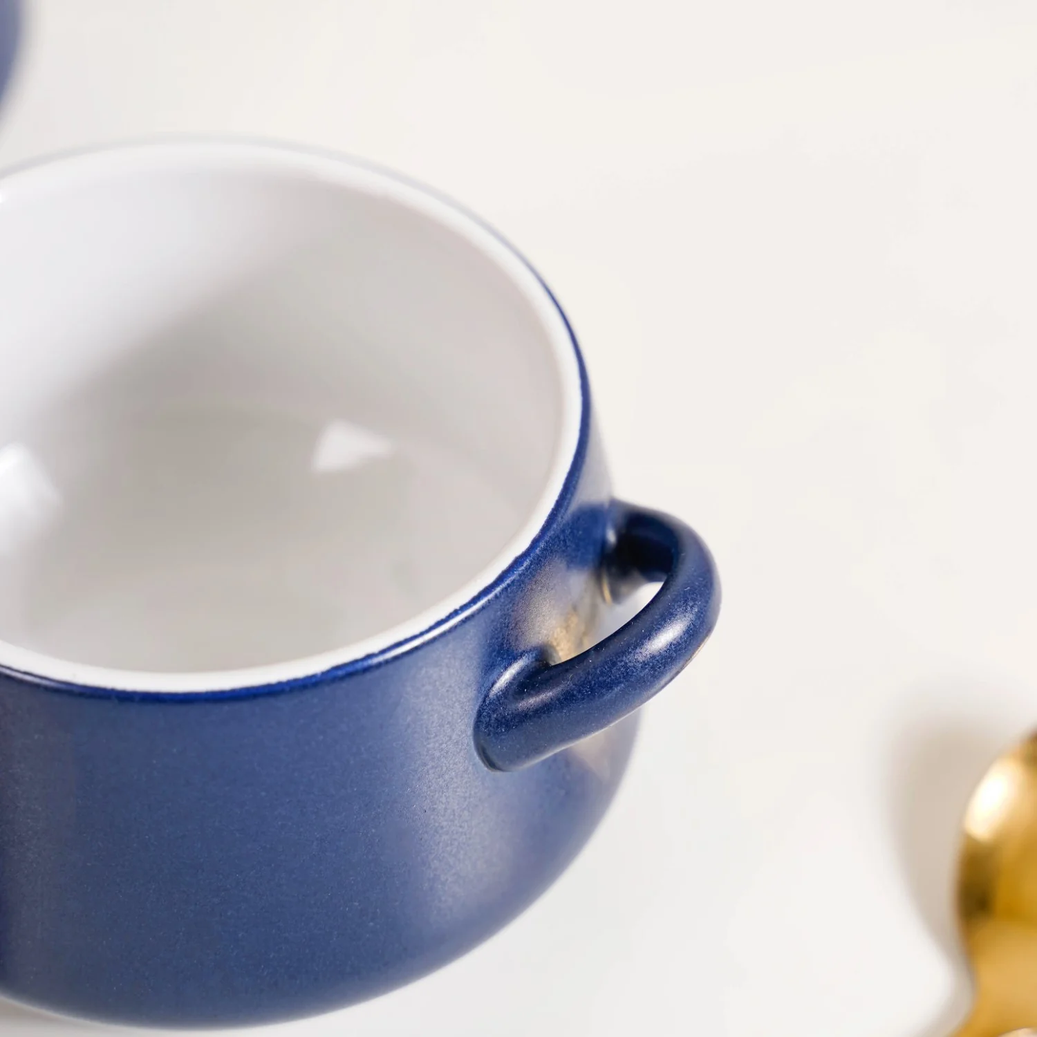 Set Of 2 Amara Ceramic Ramen Bowl Navy 450ml - Image 6