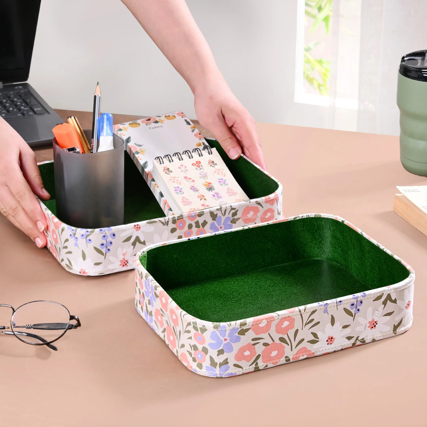 Set Of 2 Florina Desk Organiser Tray - Image 3