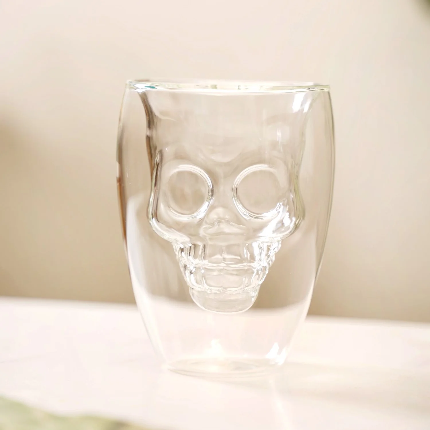 Set Of 2 Glass Skull Double Wall Tumblers 250ml - Image 8