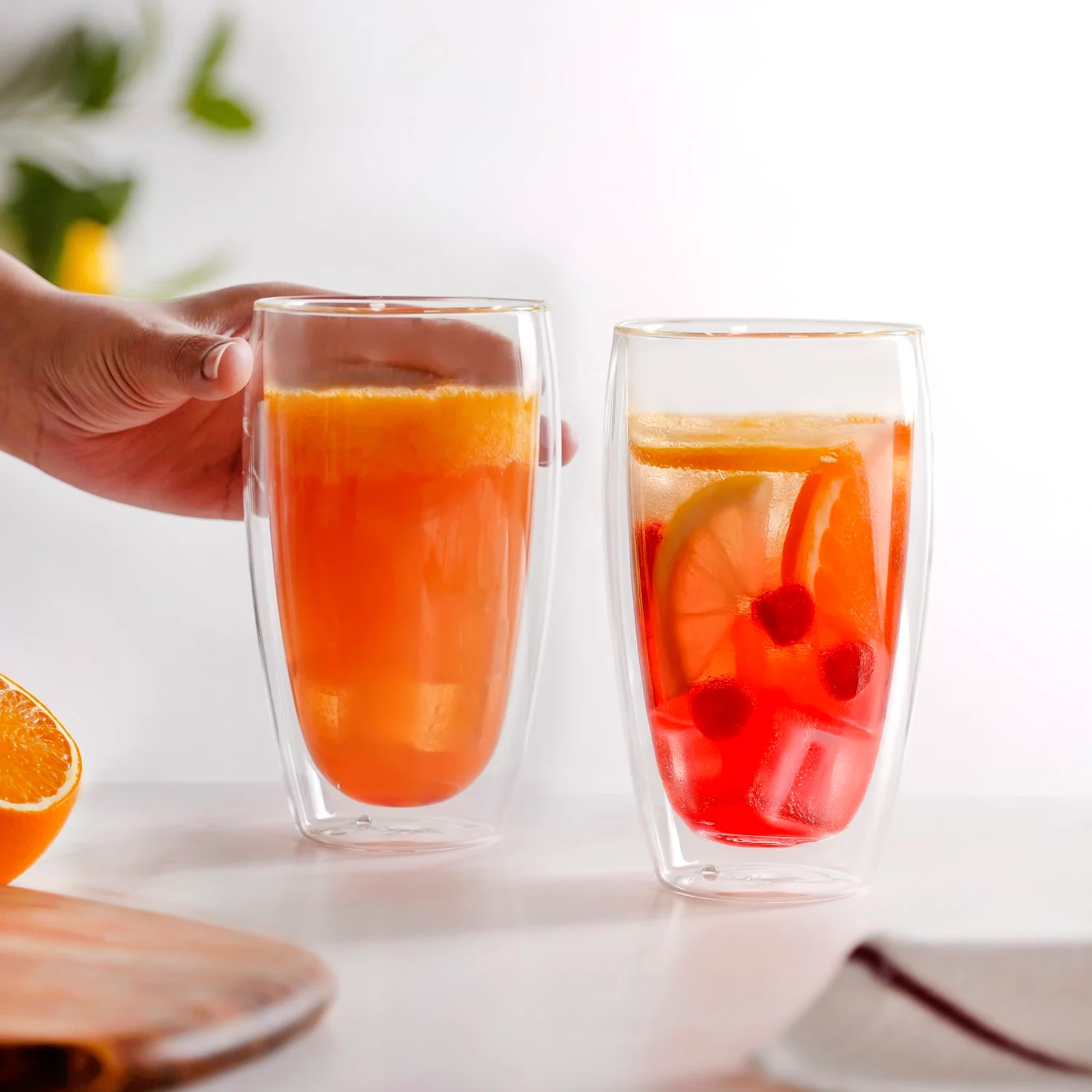 Set Of 2 Insulated Double Wall Cocktail Glasses 400ml - Image 2