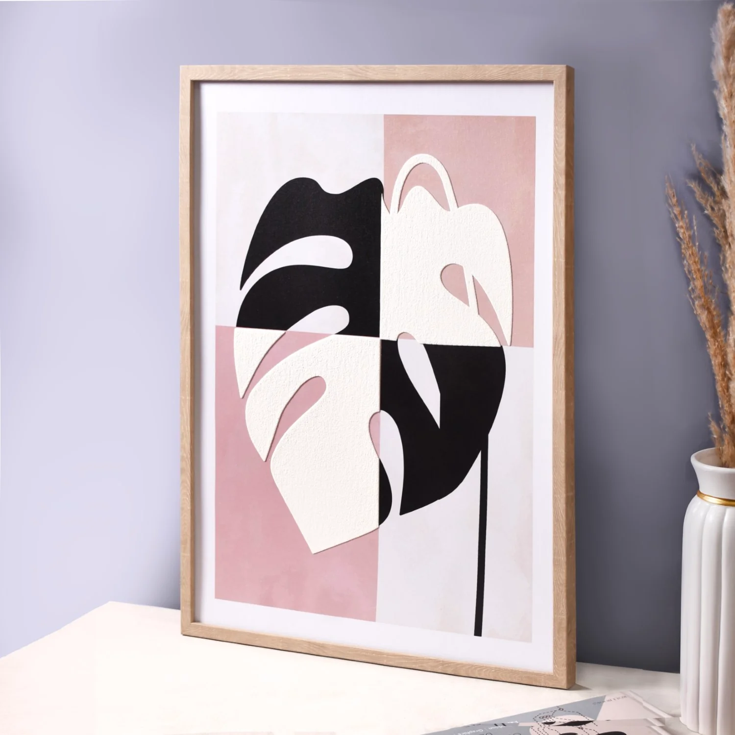 Set Of 2 Monstera Leaf Wall Art 23x17 Inch - Image 12