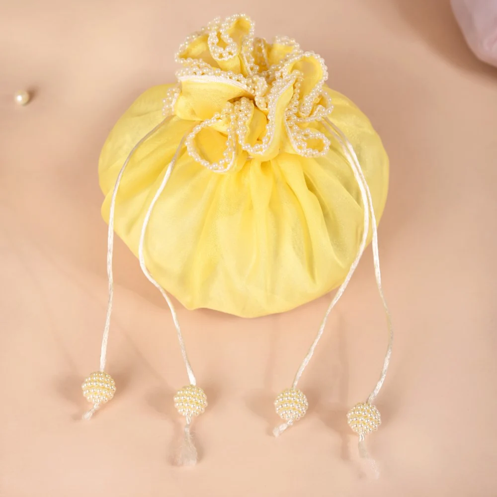 Set Of 2 Pearl Embellished Potli Bags - Image 4
