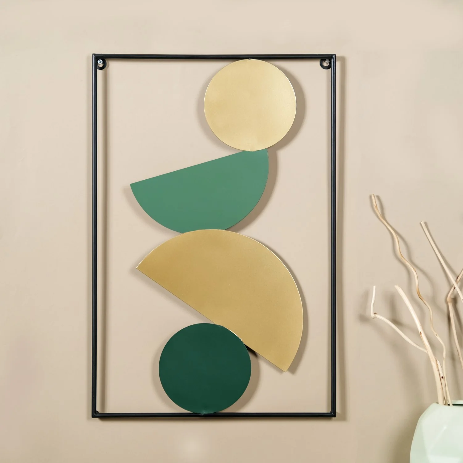 Set Of 2 Rock Cairn Metal Wall Art 23x15 Inch - Image 6
