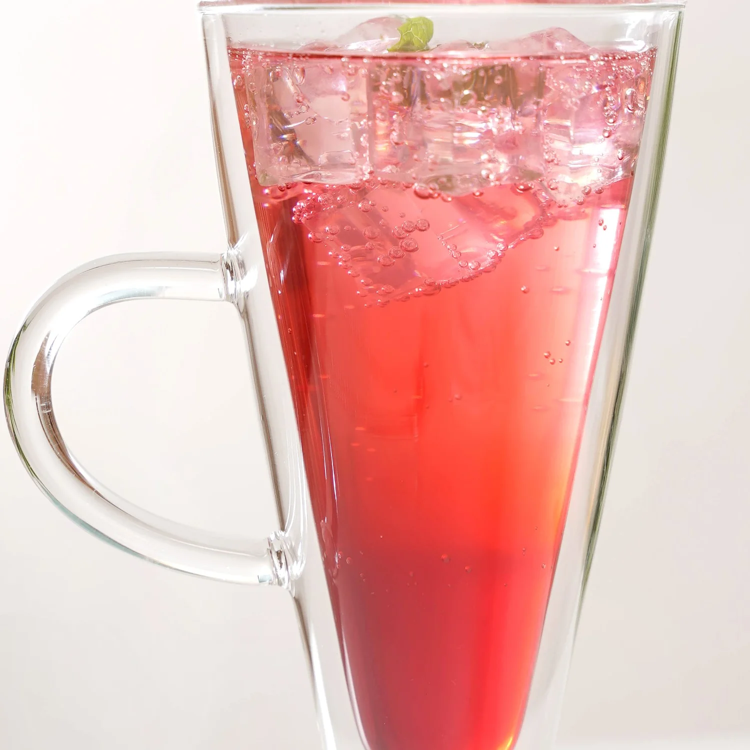 Set Of 2 Tall Double Wall Glass With Handle 250ml - Image 6