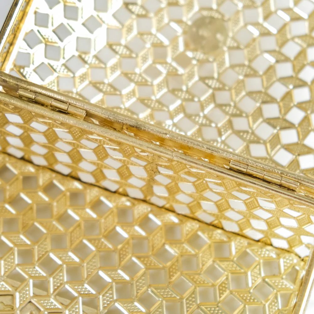 Set of 2 Vintage Jewellery Box Gold - Image 12