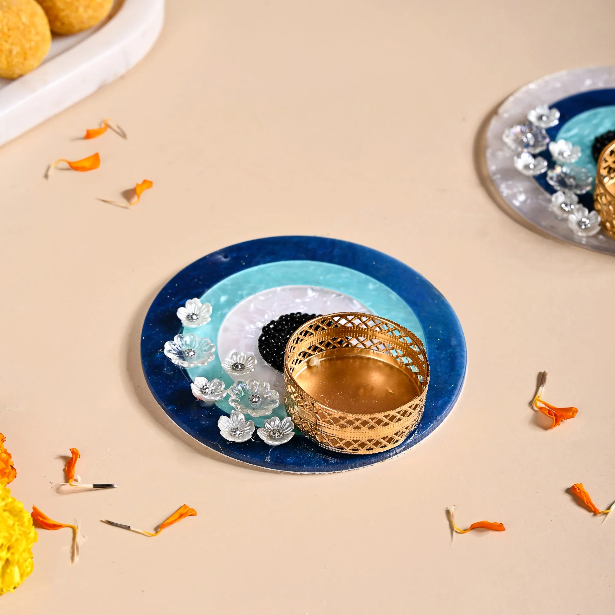 Set Of 3 Evil Eye Tea Light Holders - Image 6