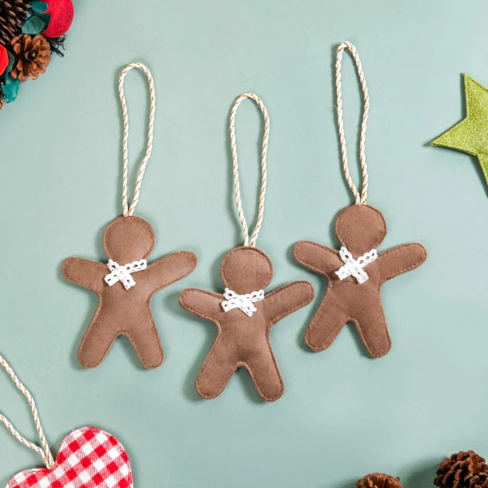 Set Of 3 Gingerbread Man Wall Hanging - Image 9