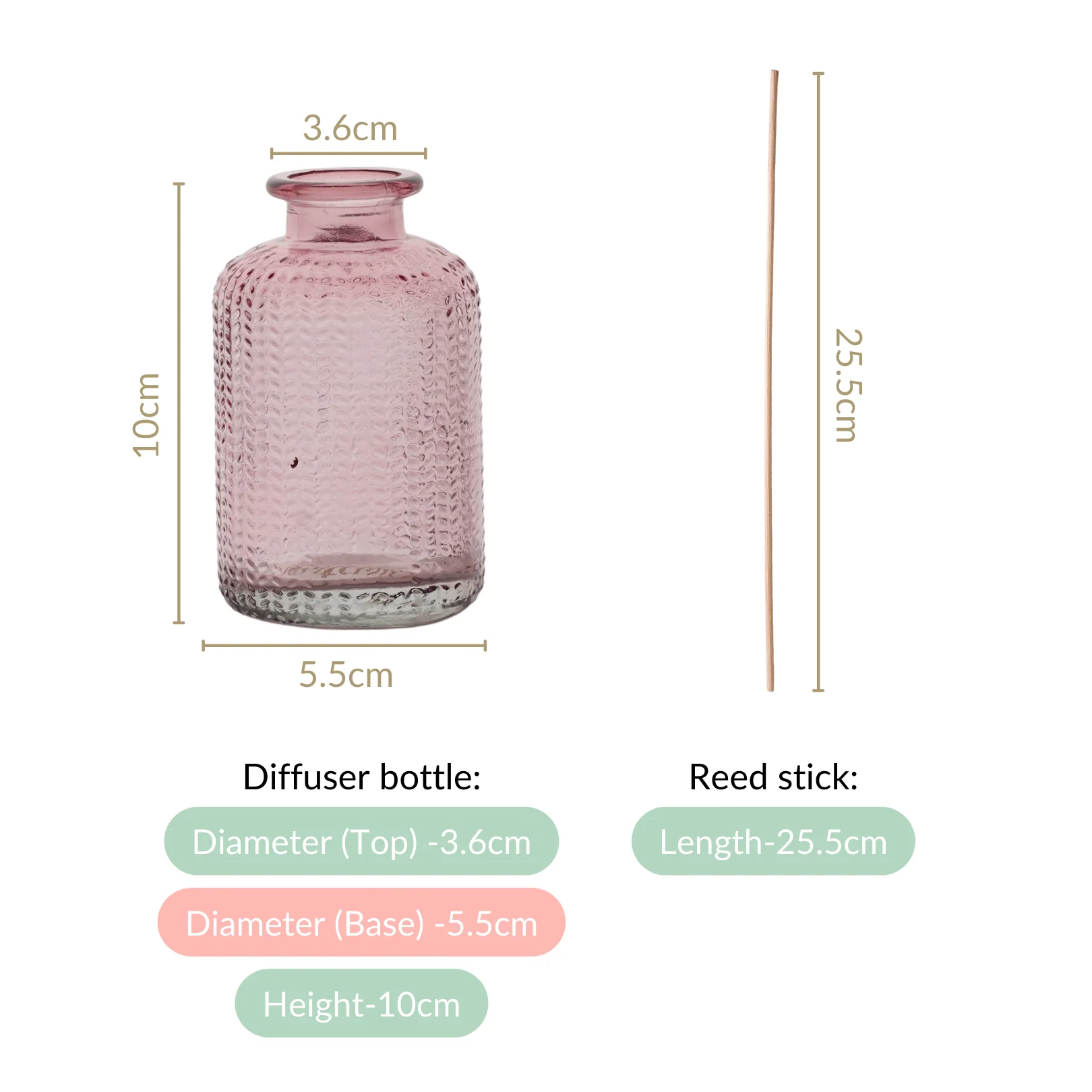 Set Of 3 Musked Aura Fragrance Bottle And Reed Diffuser - Image 4
