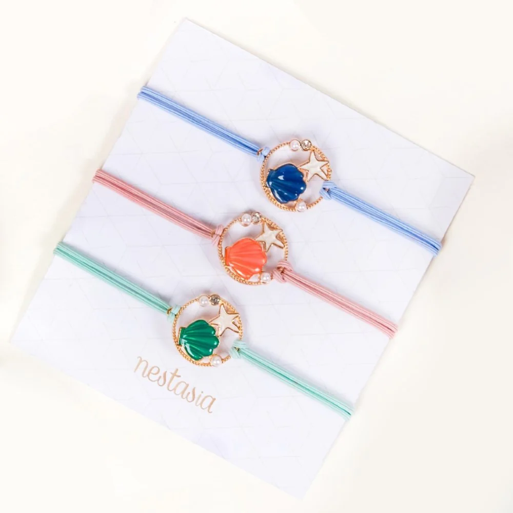 Set Of 3 Oyster Charm Bracelet For Women - Image 2