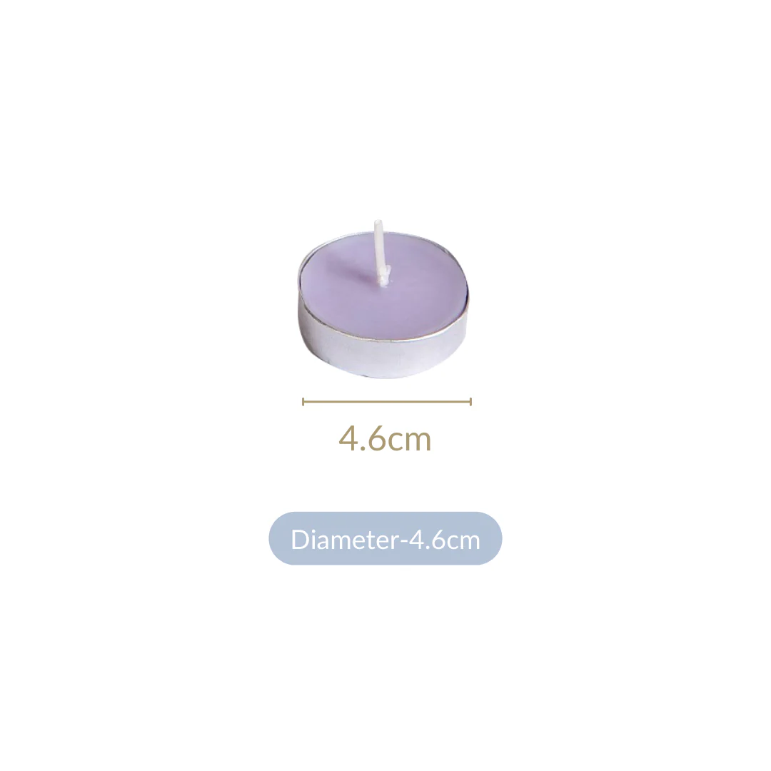 Set Of 30 Lavender Latte Scented Tealights For Home Decor - Image 4