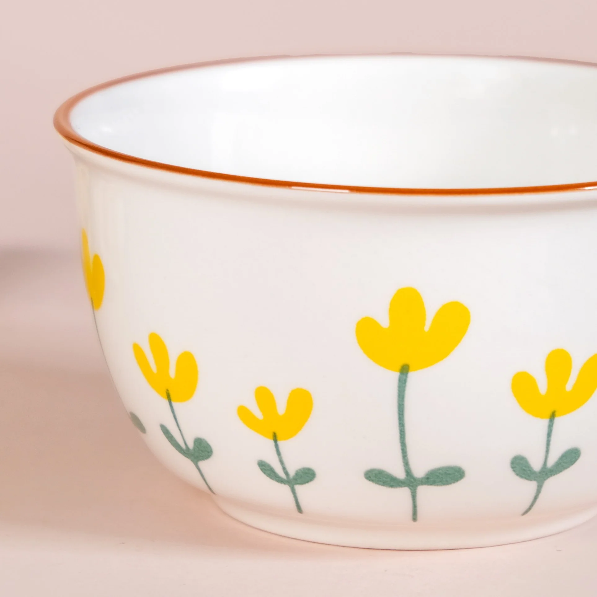Set Of 4 Floret Soup Bowls With Spoons 400ml - Image 9