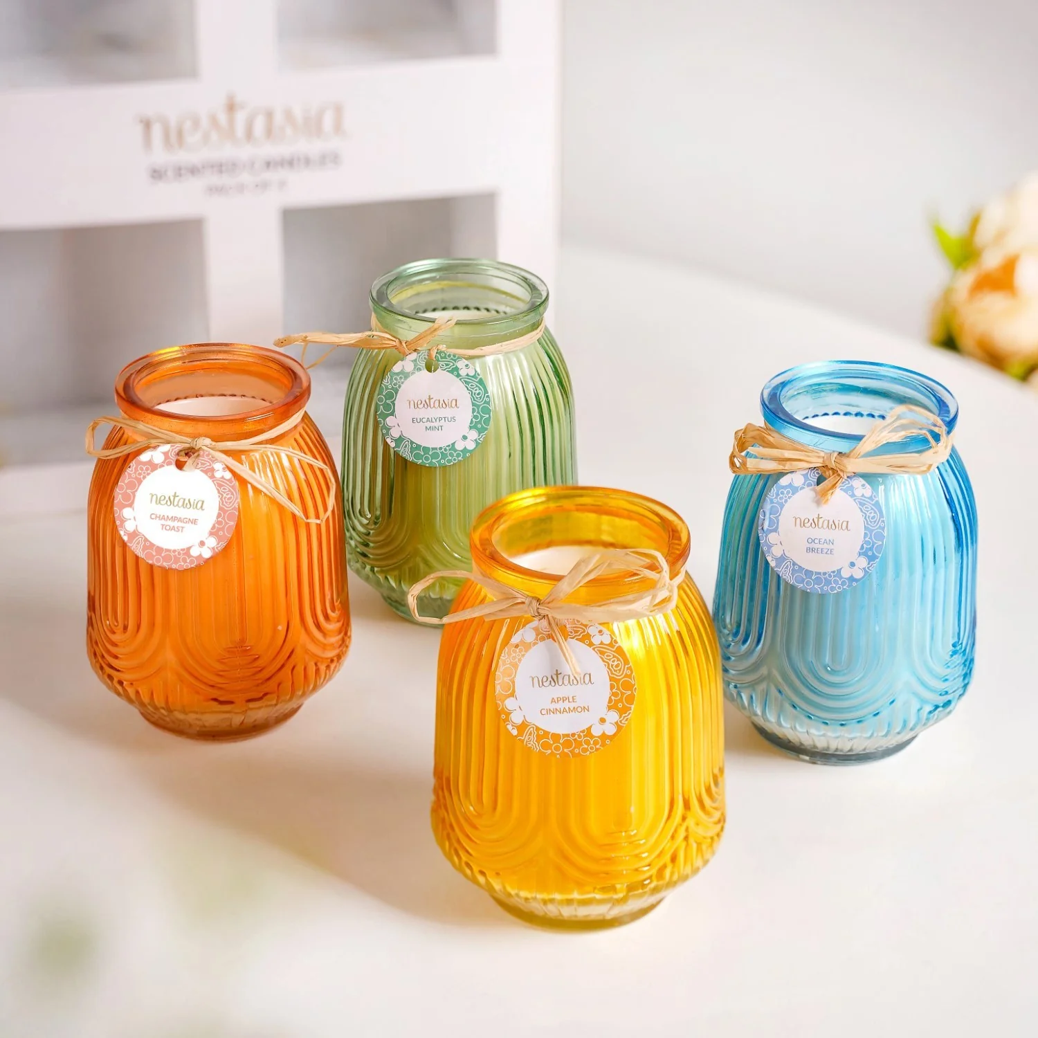 Set Of 4 Fresh Vibes Scented Candle - Image 11
