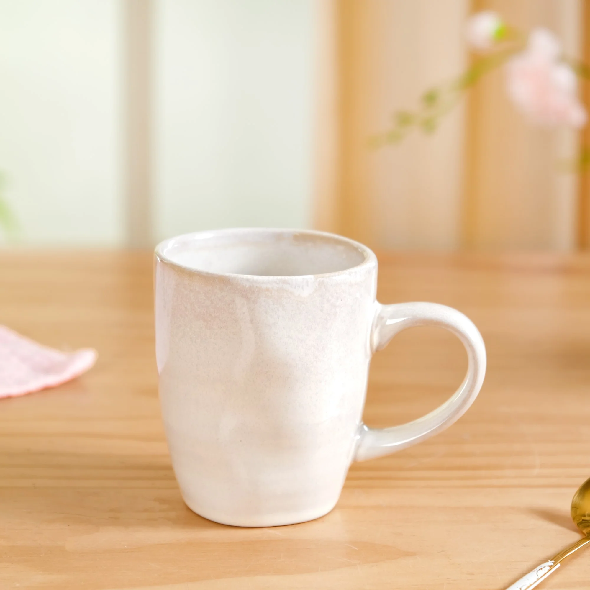Set Of 6 Sera Ceramic Coffee Mug Off White 250ml - Image 3