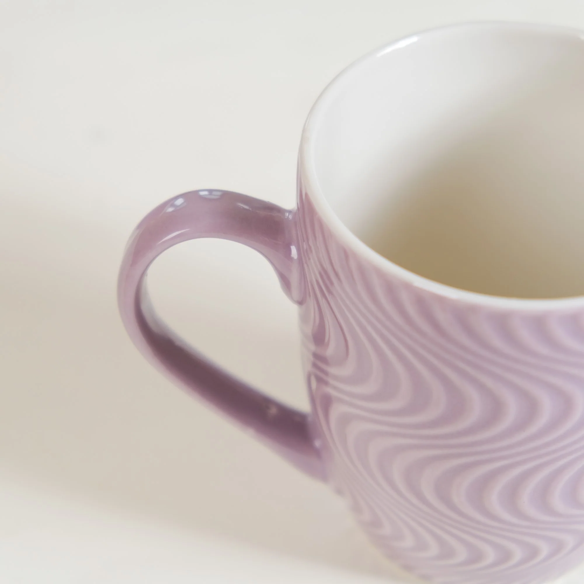 Set of 6 Waves Lavender Coffee Mug 230ml - Image 8