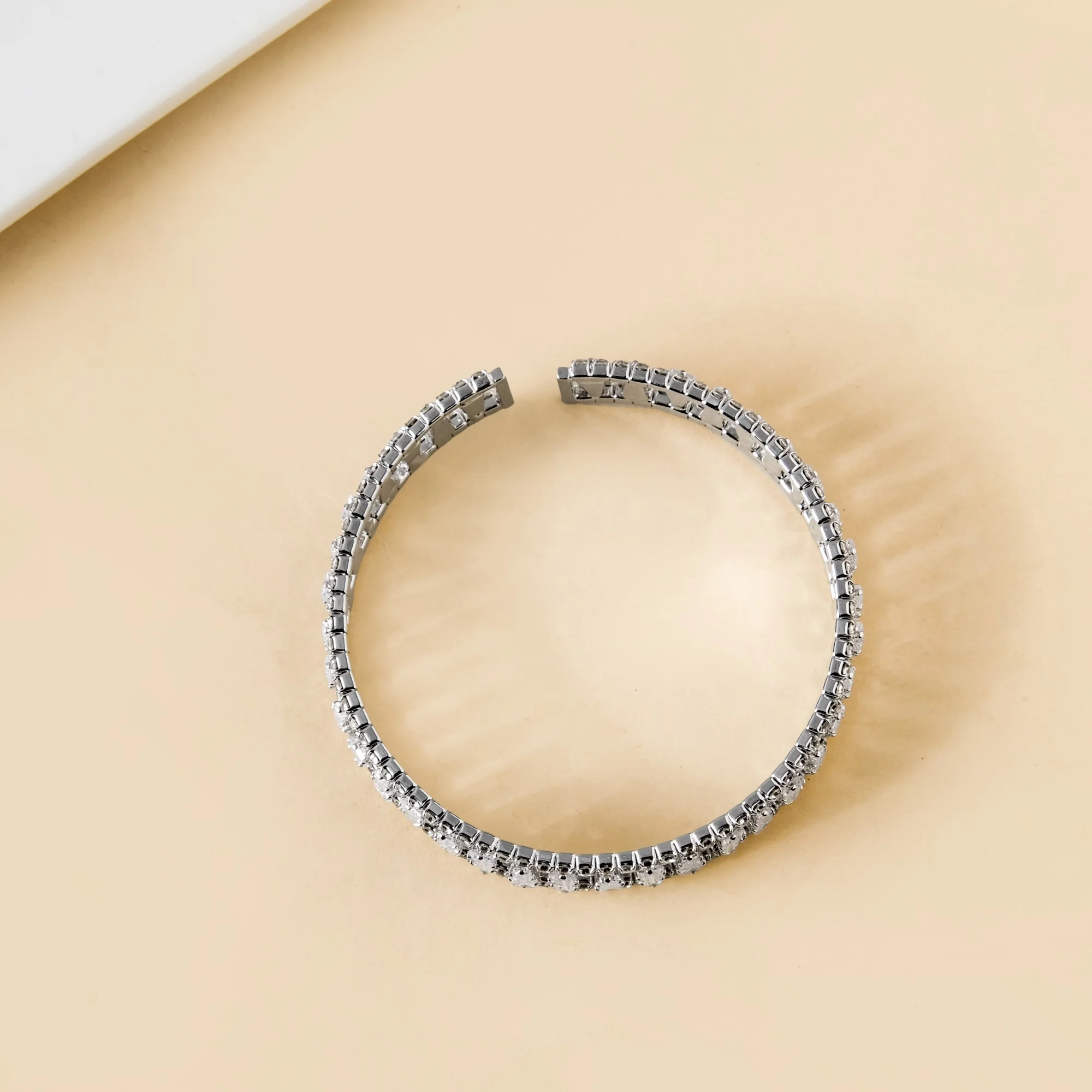 Shimmers In Silver Cuff Bracelet - Image 6