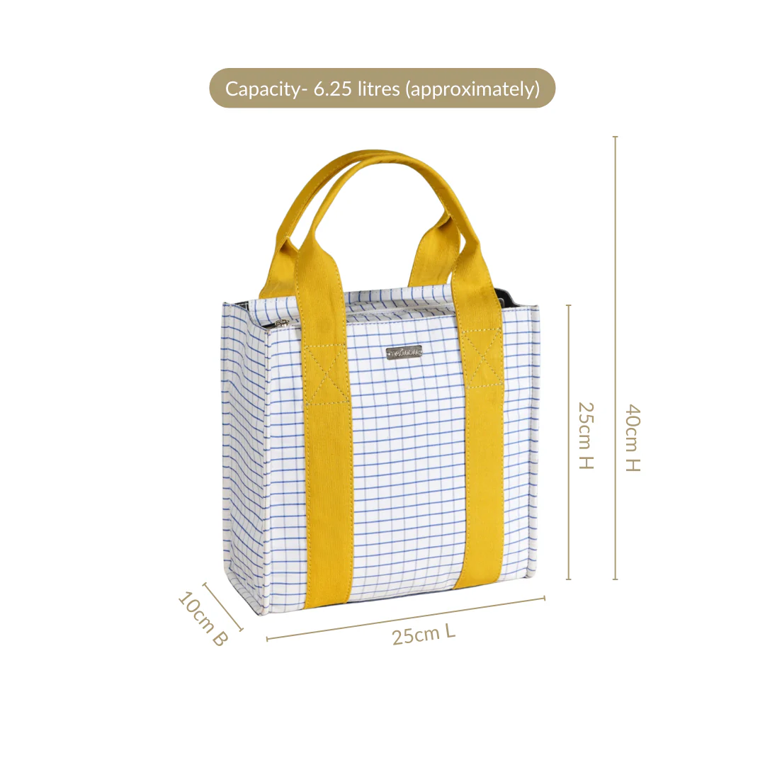 Shiro Checkered Lunch Bag - Image 4