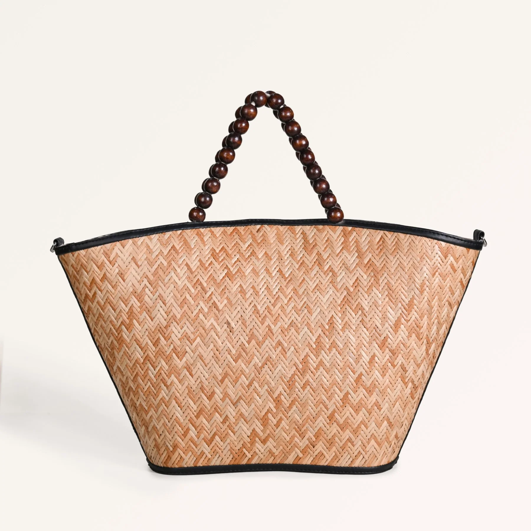 Shitalpati Bag With Beaded Handles - Image 11