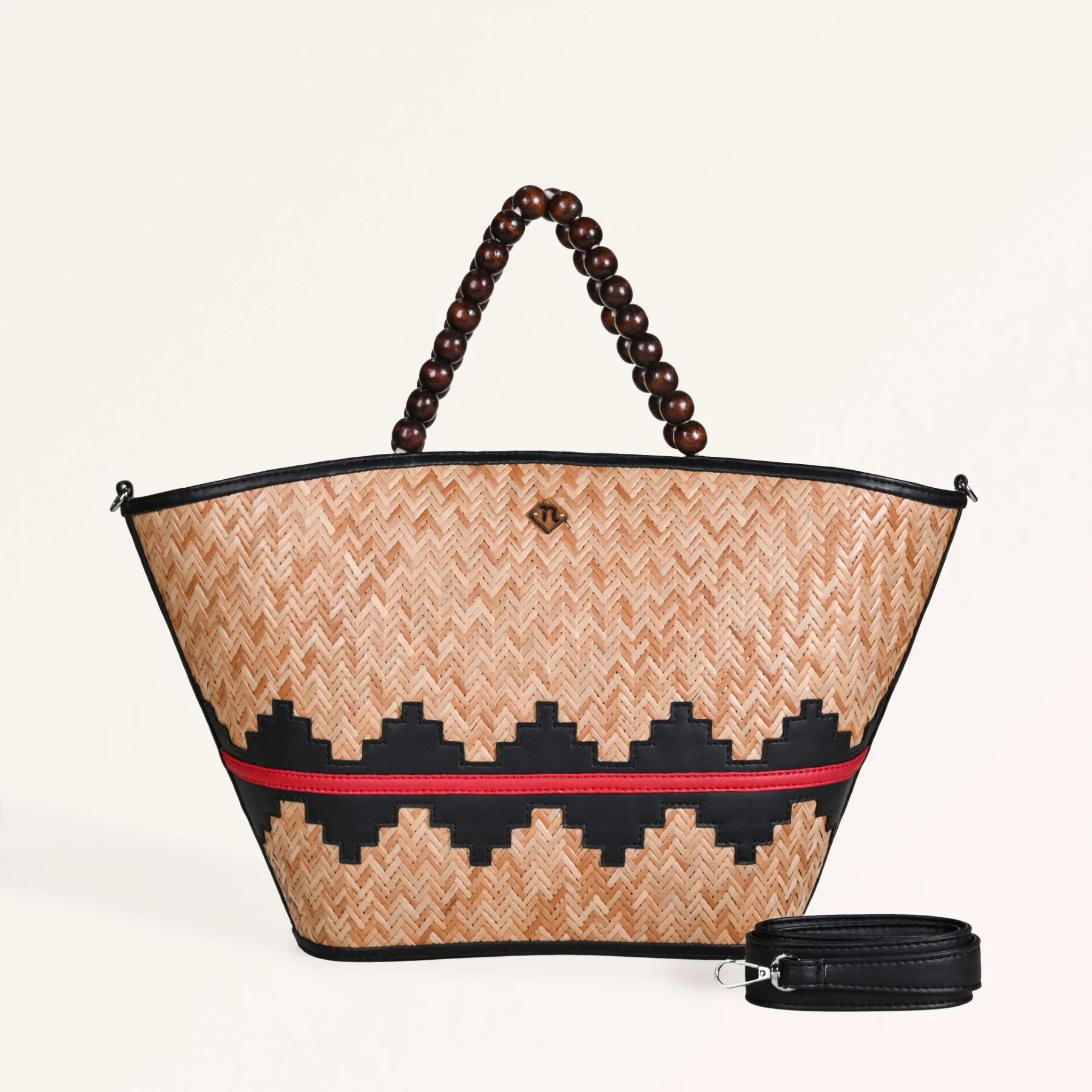 Shitalpati Bag With Beaded Handles - Image 7