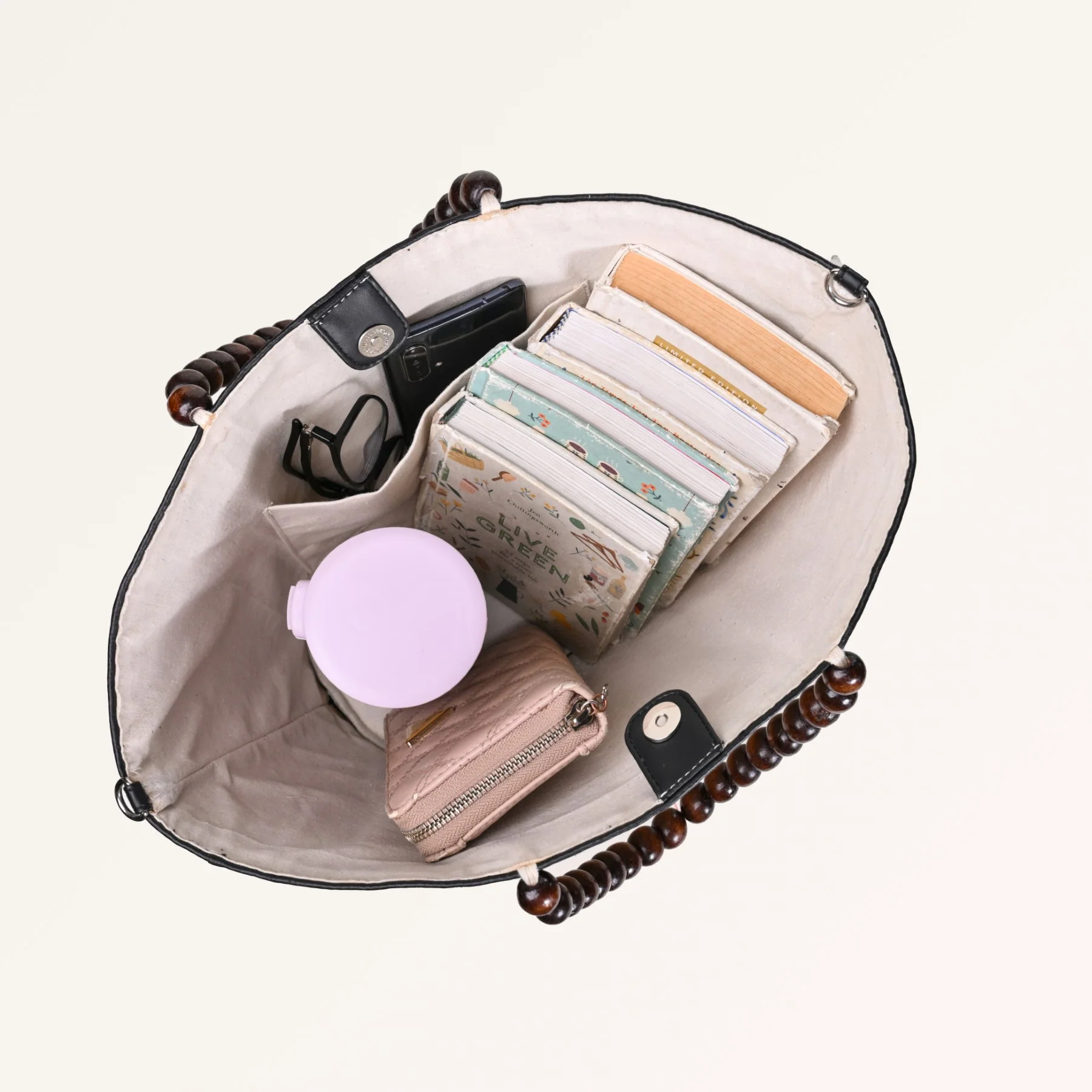 Shitalpati Bag With Beaded Handles - Image 9