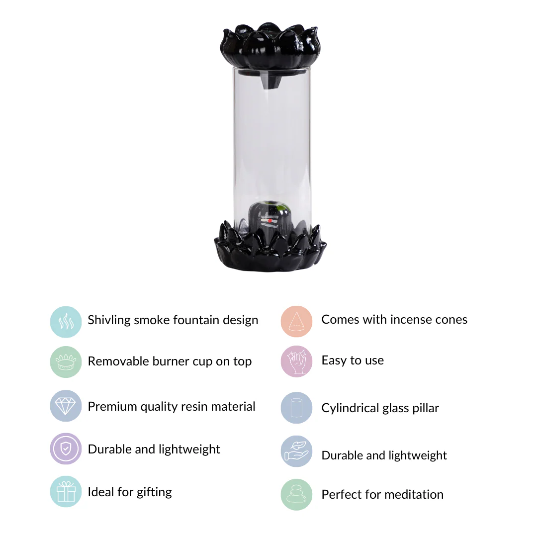 Shivling Fountain Incense Holder - Image 4