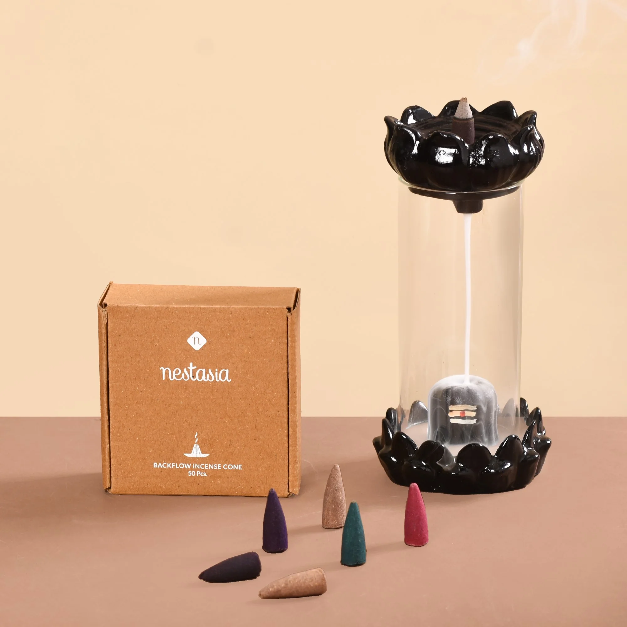 Shivling Incense Diffuser Rakhi Gift Set - Image 2