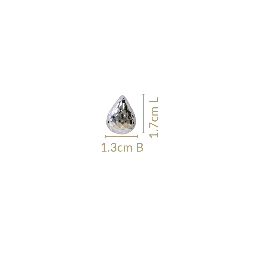 Silver Dew Geometric Studs - Image 3