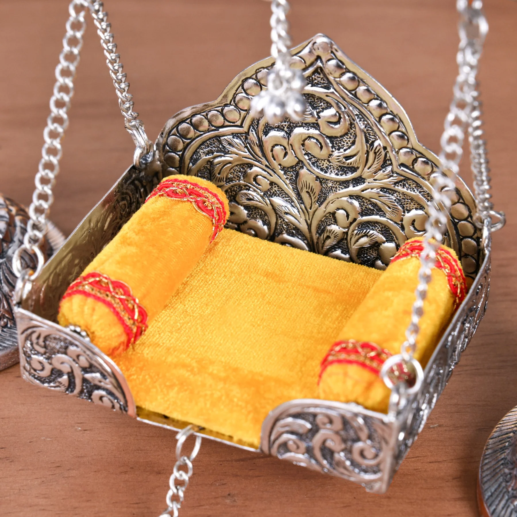 Silver Jhula For Laddu Gopal - Image 5