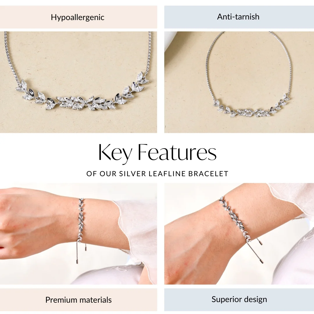Silver Leafline Bracelet - Image 4